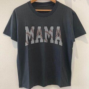 Mothers Day Shirt, Gift For Baseball Lover Mom Shirt, Baseball Mama tee black
